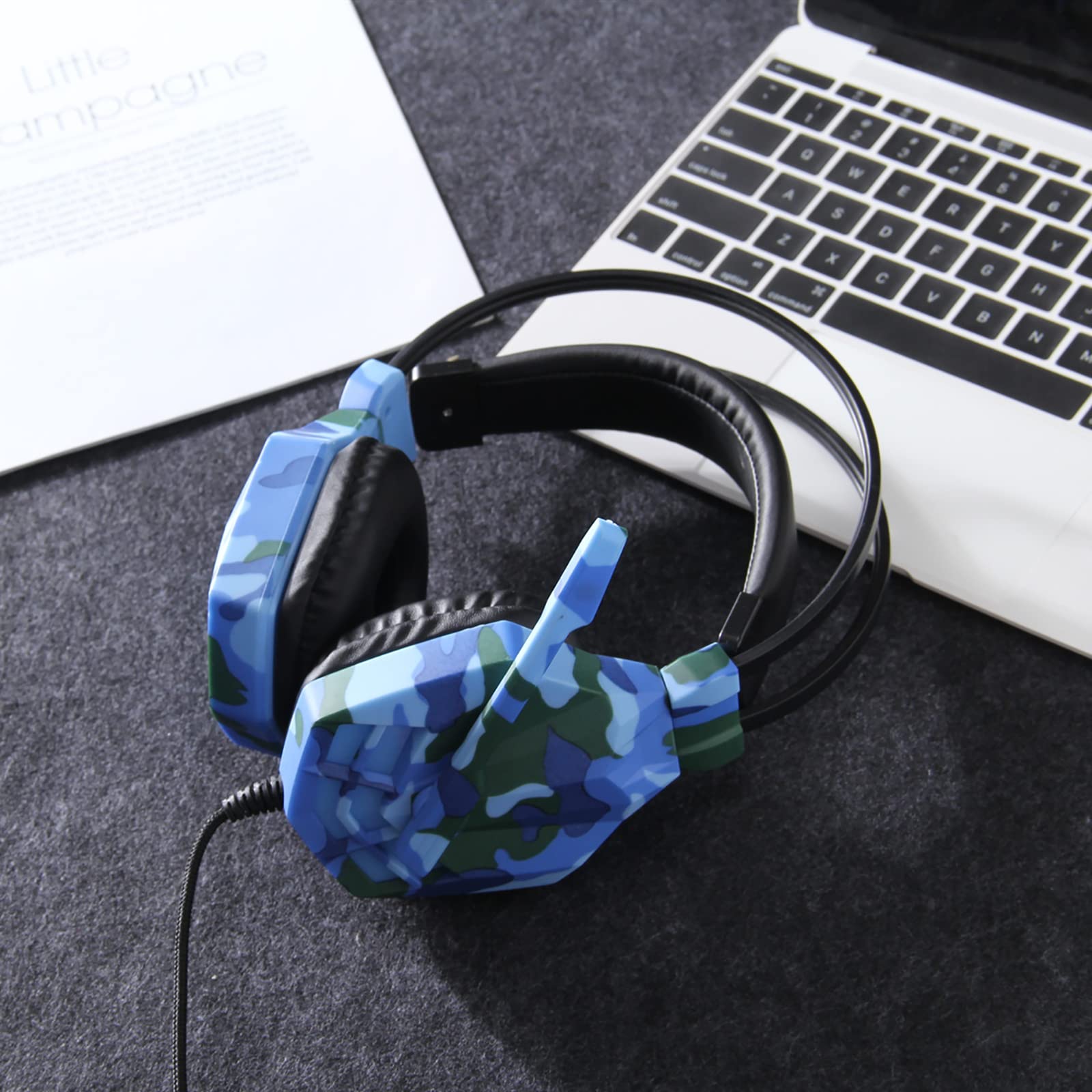 迷彩デザイン 有線ヘッドホン Amazon.co.jp: ゲーミングヘッドセット 迷彩柄 ゲーミングヘッドホン